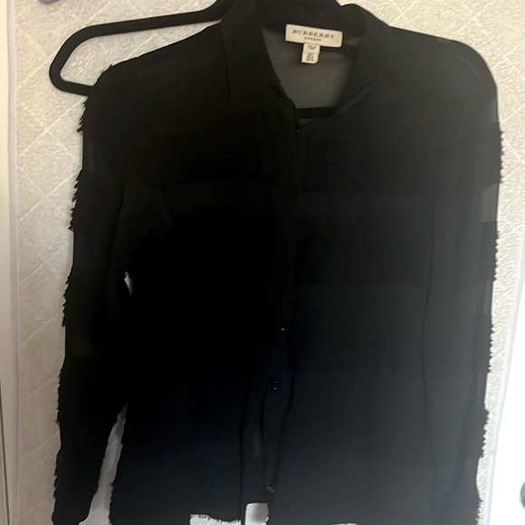 Burberry half see through long sleeves shirt . - Picture 1 of 5